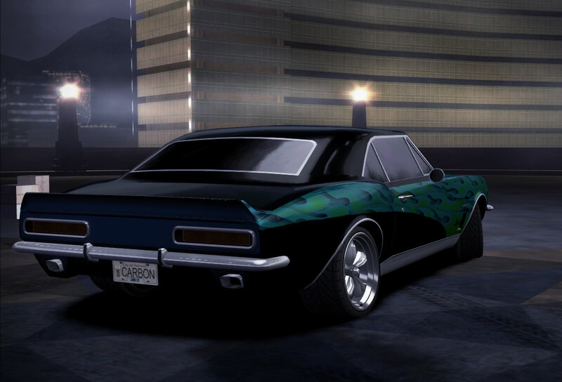 Black and Green Car