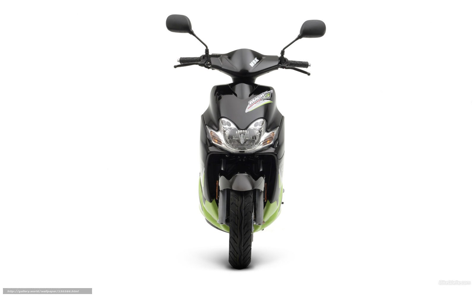 black and green scooter
