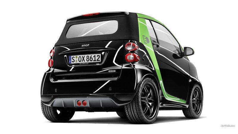Black and Green Smart Car — Neutral