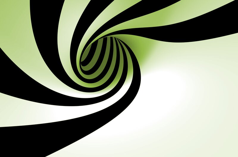 Black and Green Spiral