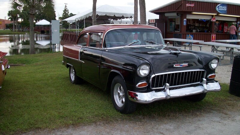 Black and Maroon Classic Car — Calm