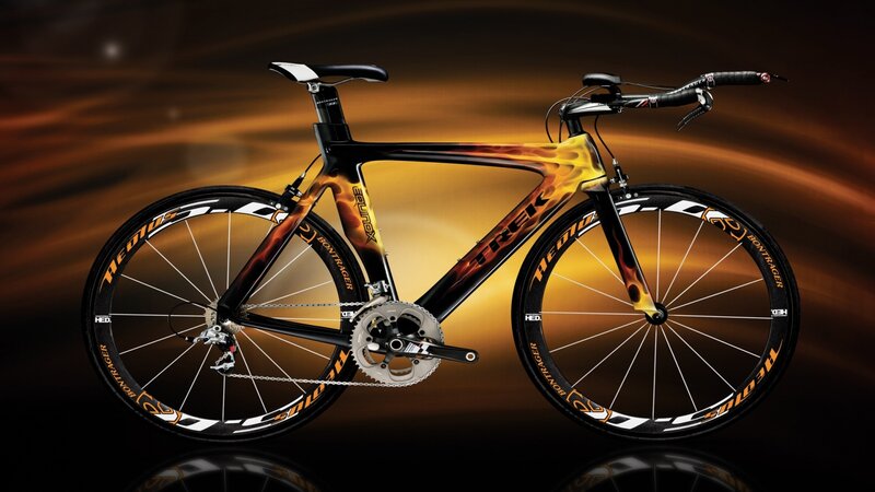 Black and Orange Bicycle