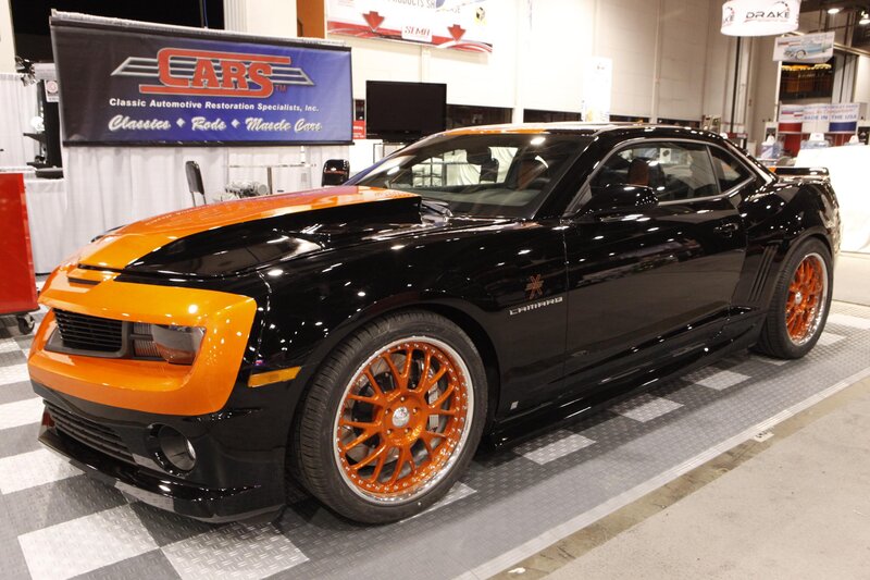 Black and Orange Camaro — Showroom