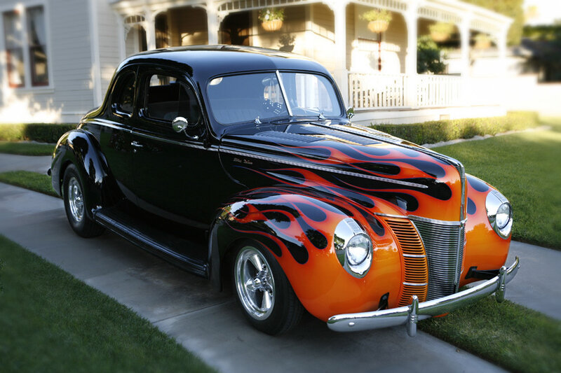 Black and Orange Car — Calm