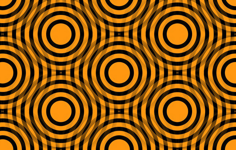 Black and Orange Circles