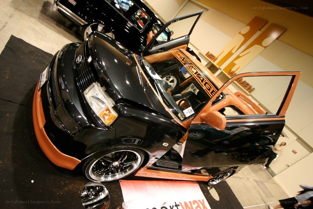black and orange custom car