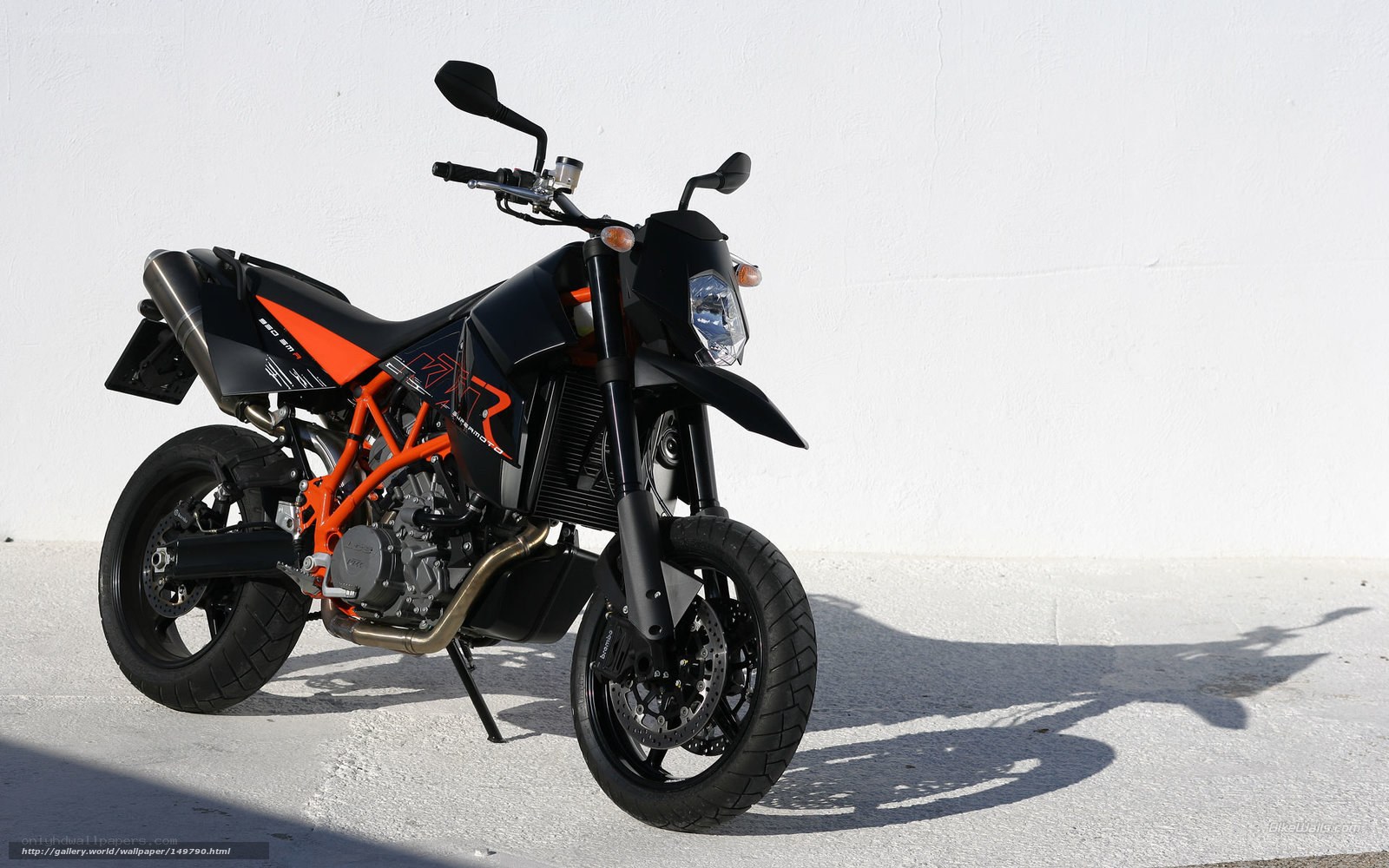 black and orange motorcycle