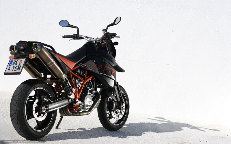 black and orange motorcycle