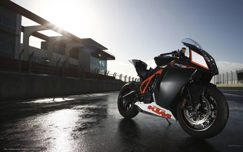 Black and Orange Motorcycle — Dramatic, Sunset, Photograph, Racetrack
