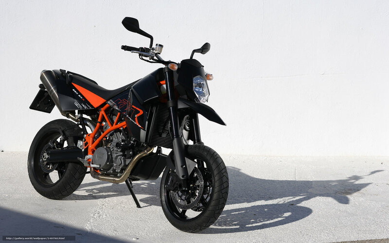 Black and Orange Motorcycle — Neutral, Afternoon, Photograph