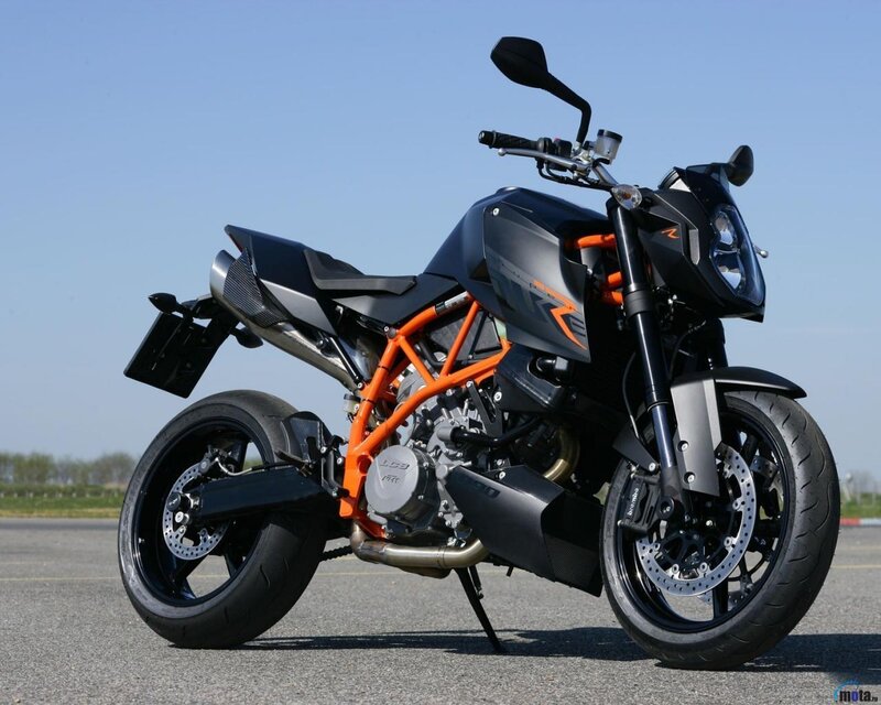 Black and Orange Motorcycle — Neutral