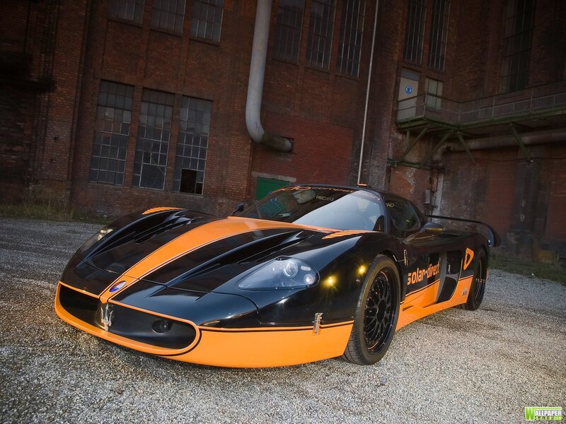 Black and Orange Race Car — Dramatic, Afternoon