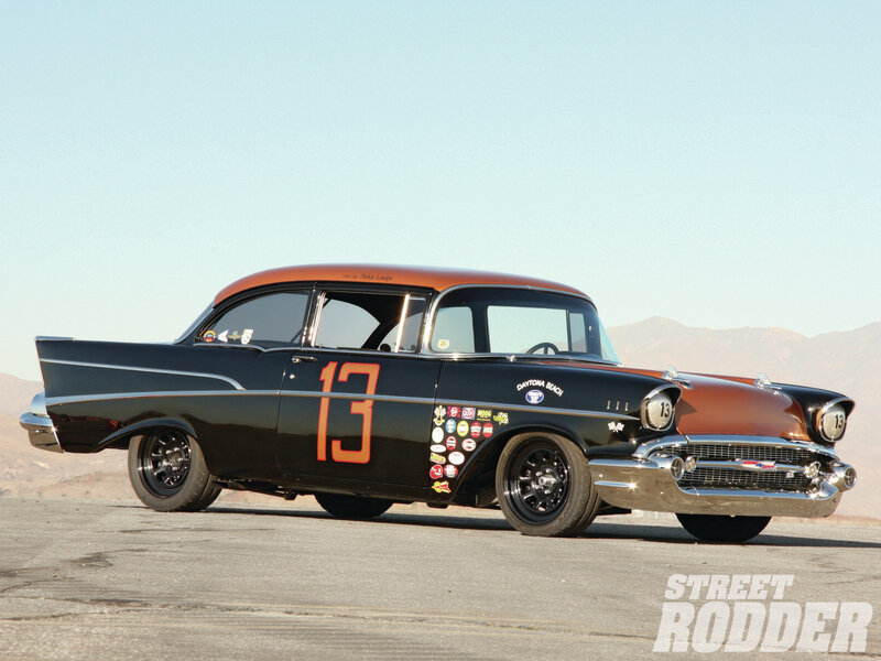 Black and Orange Race Car — Dramatic