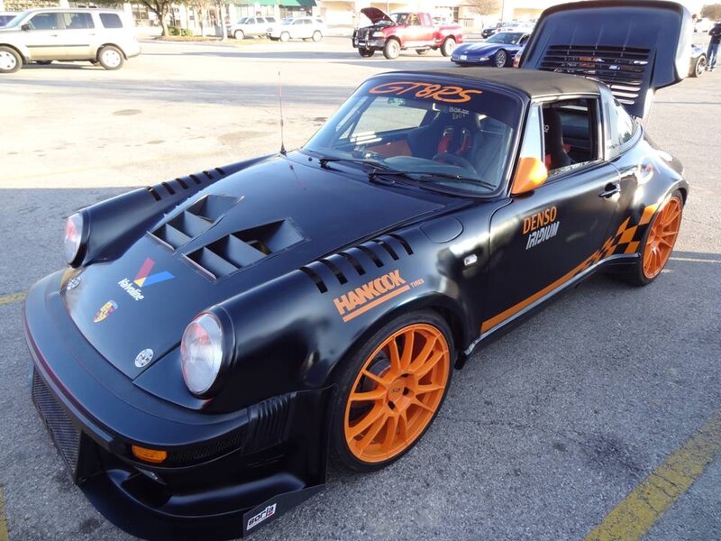 Black and Orange Race Car — Sporty
