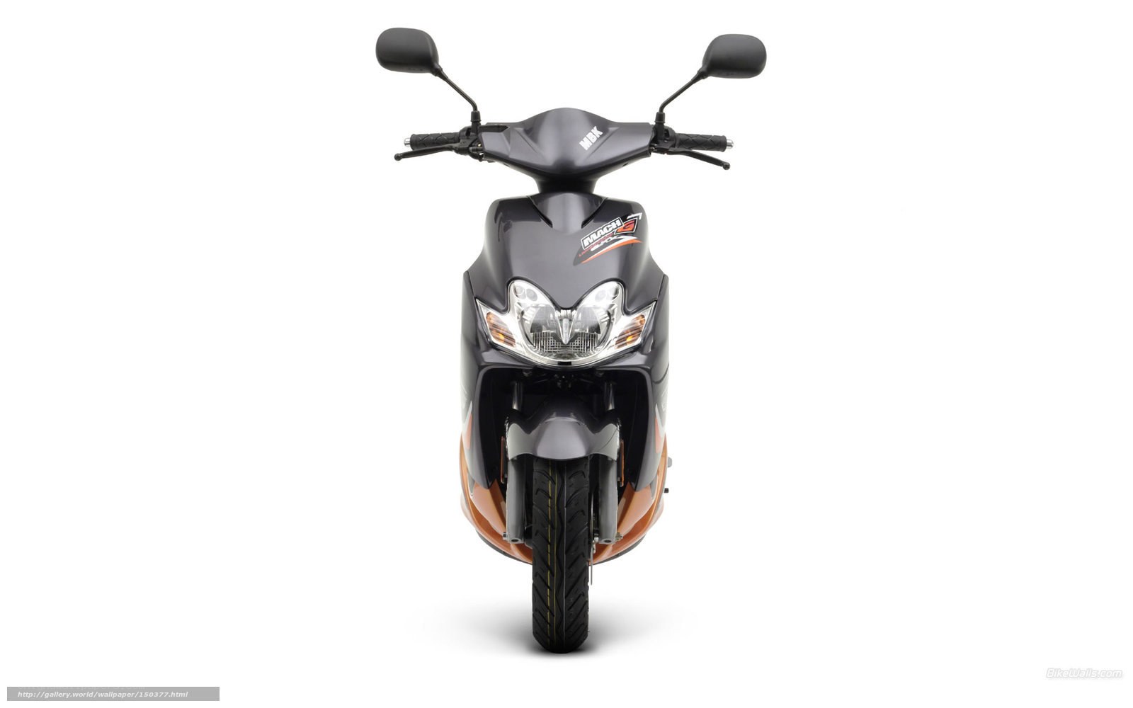 black and orange scooter