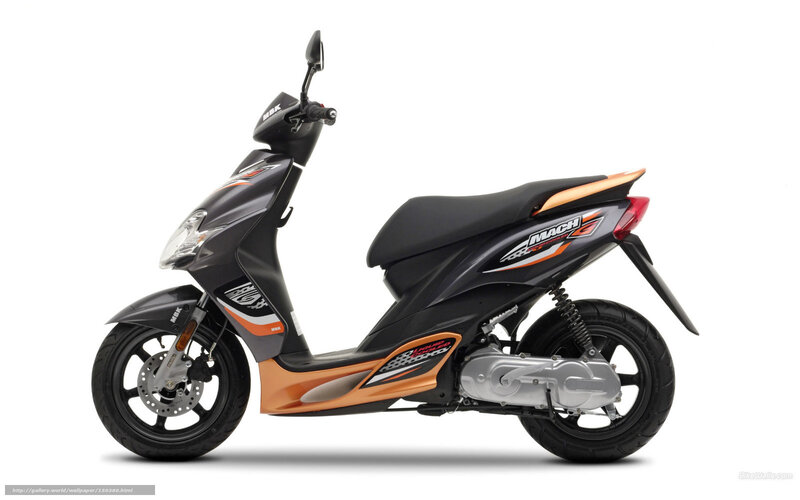 black and orange scooter
