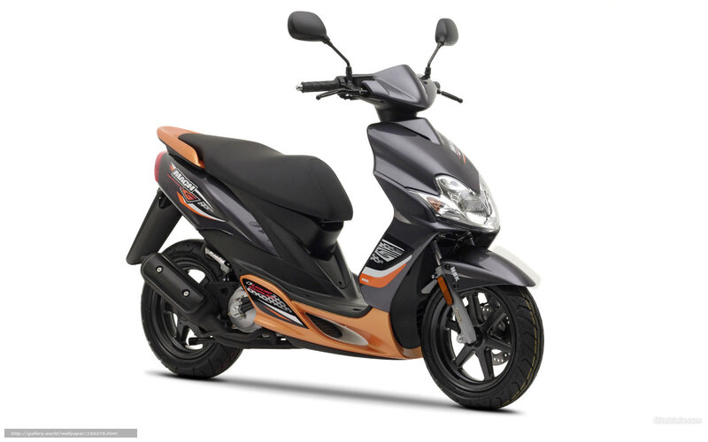 Black and Orange Scooter — Neutral