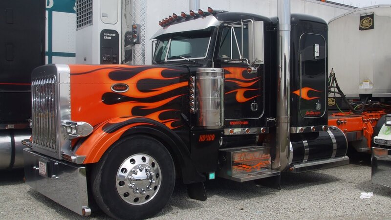Black and Orange Semi-truck — Showcase