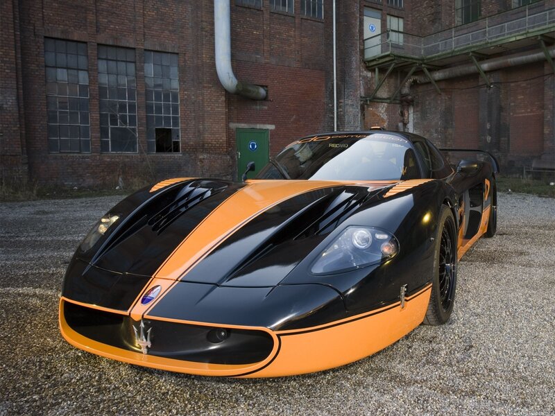 Black and orange sports car