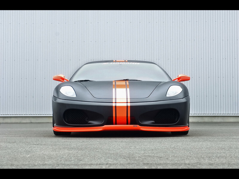 Black and orange sports car