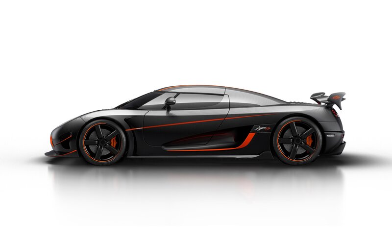 Black and Orange Sports Car — Sleek