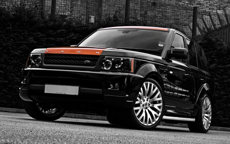 Black and Orange SUV — Dramatic, Photograph, Car, Grille