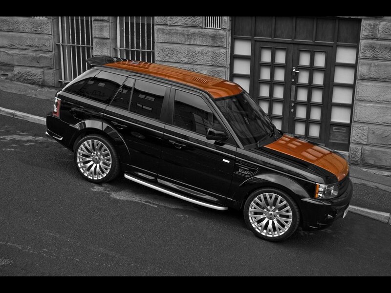 Black and Orange SUV — Dramatic