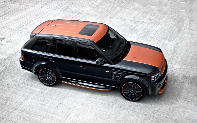 Black and Orange SUV — Neutral, Photograph