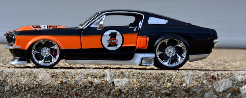 Black and Orange Toy Car
