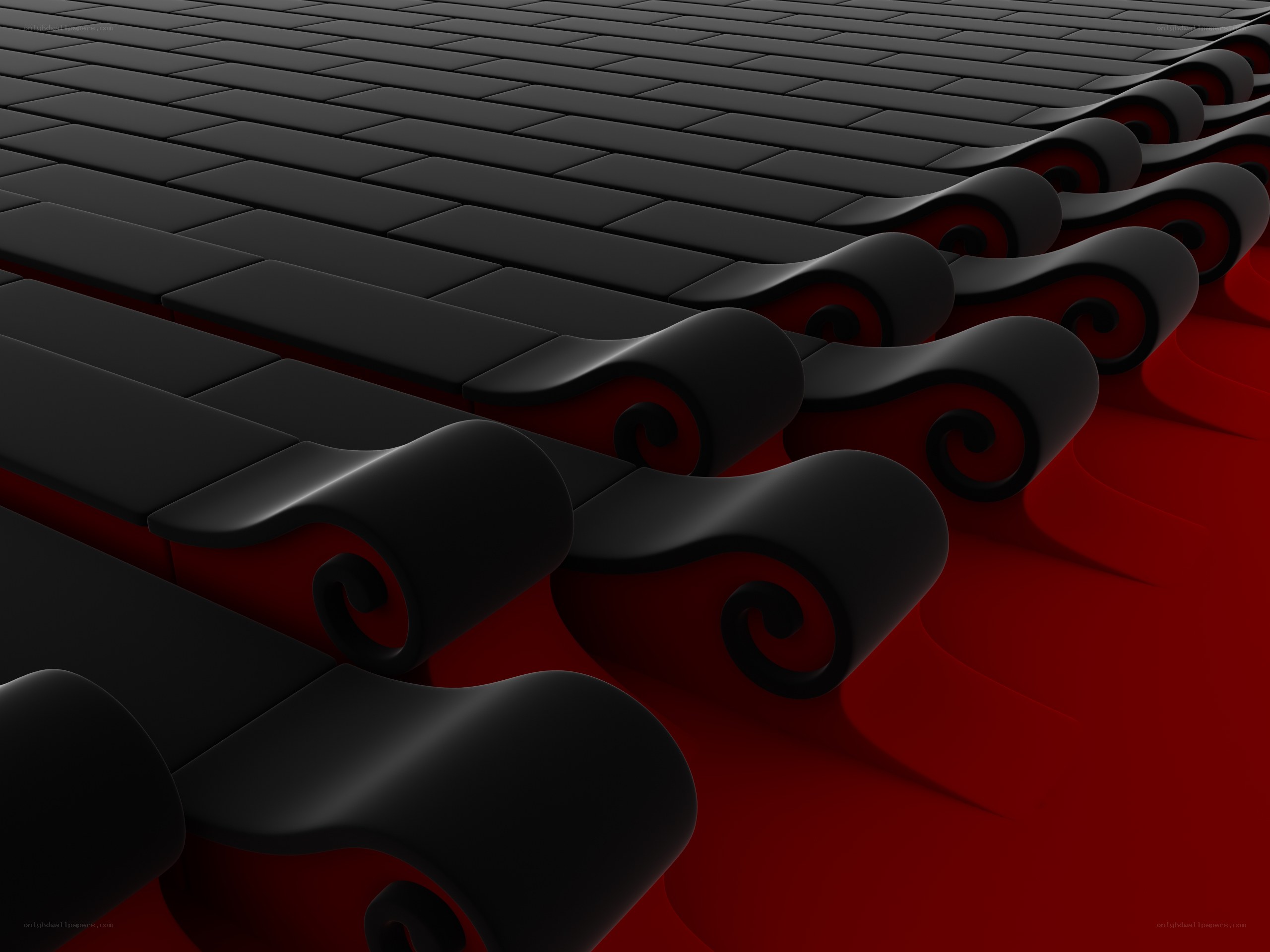 black and red abstract design