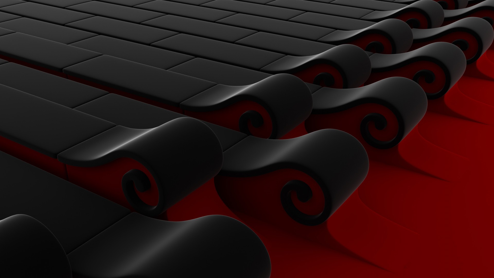 black and red abstract design