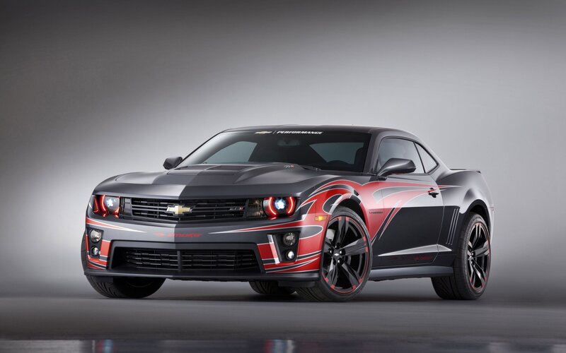 Black and Red Camaro — Dramatic, Photograph, Car