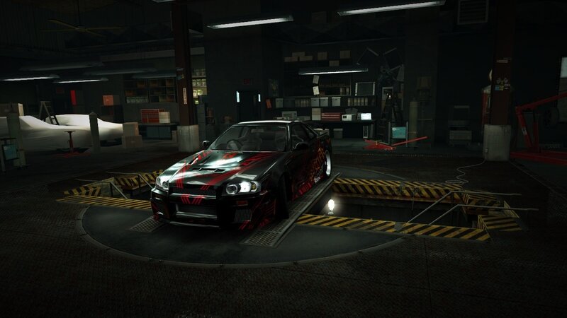 Black and Red Car — Dark