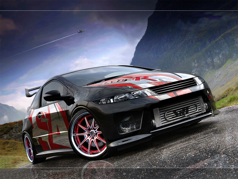Black and Red Car — Dramatic