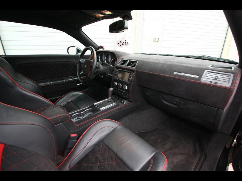 black and red car interior