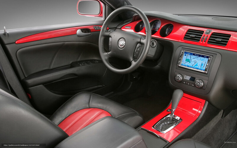 black and red car interior