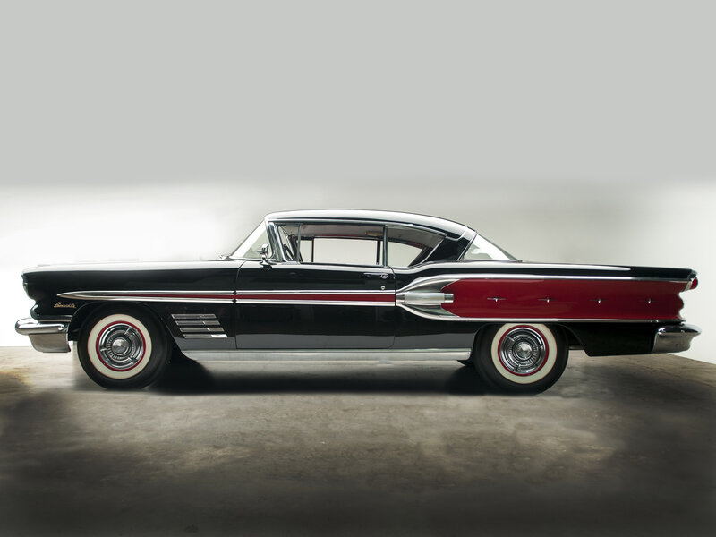 Black and Red Classic Car — Dramatic