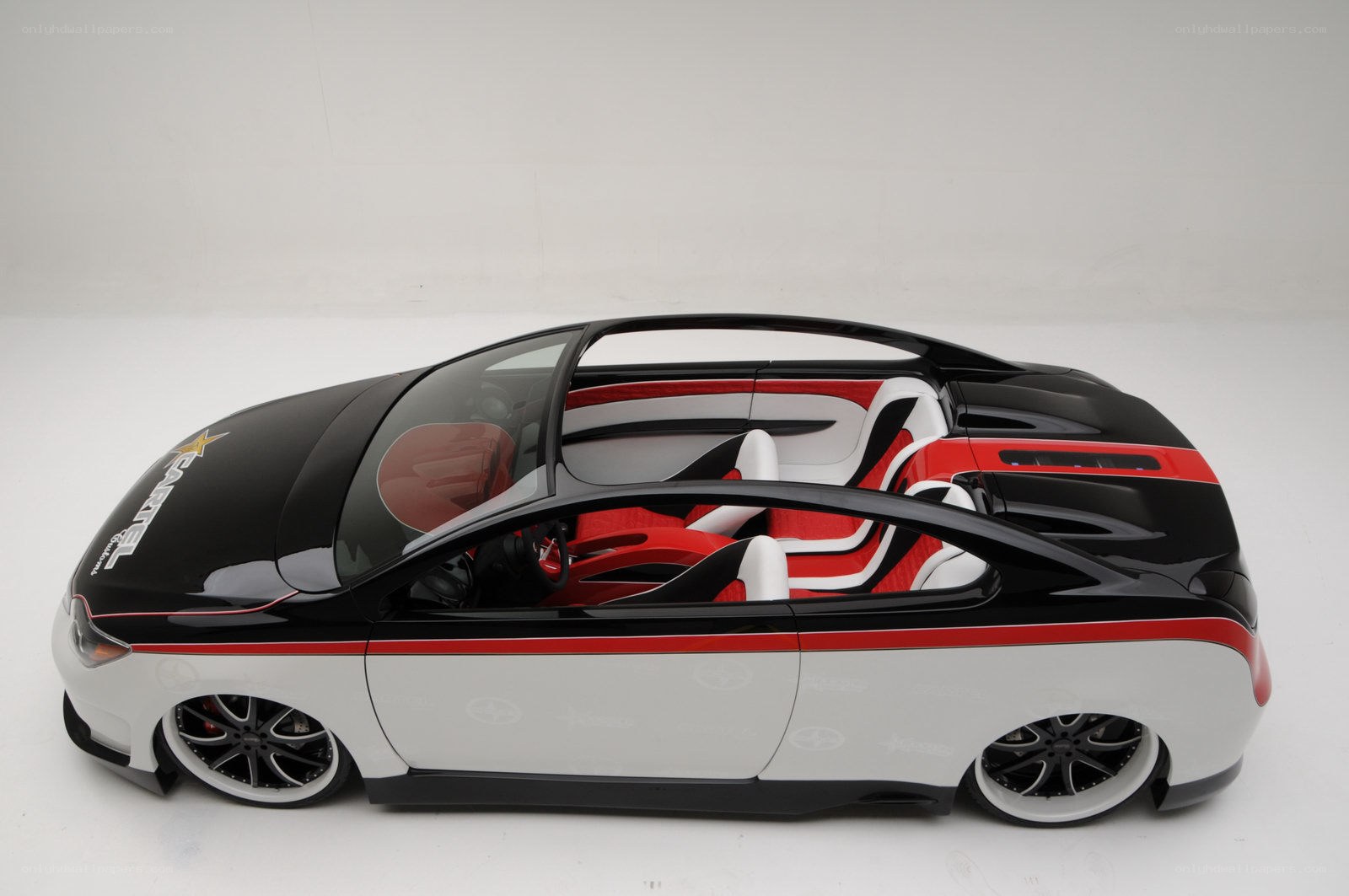black and red concept car
