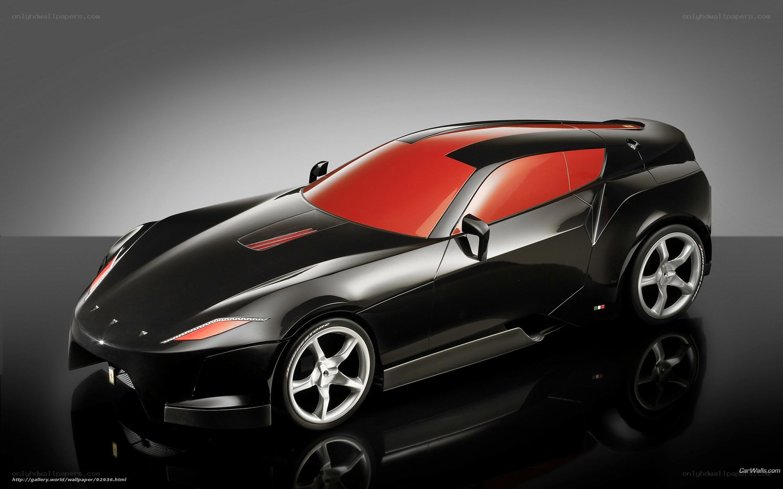 black and red concept car