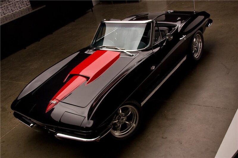 Black and Red Convertible Car — Dramatic
