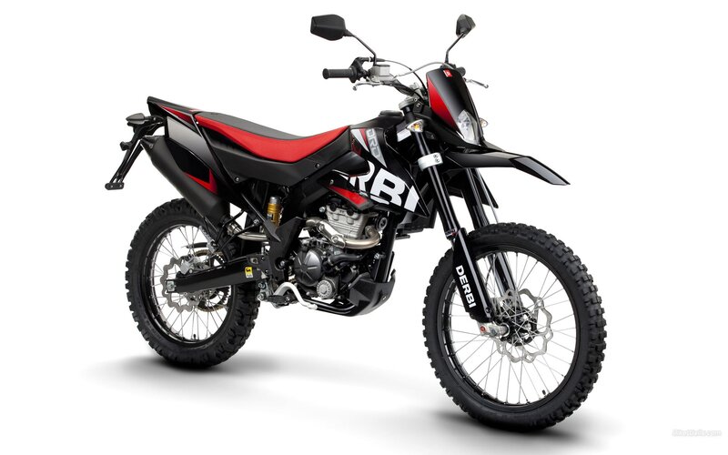 black and red dirt bike