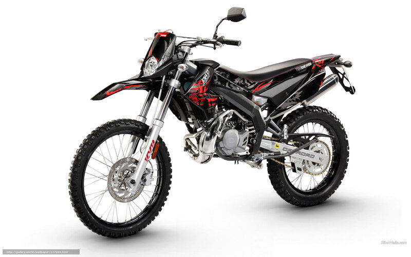 black and red dirt bike