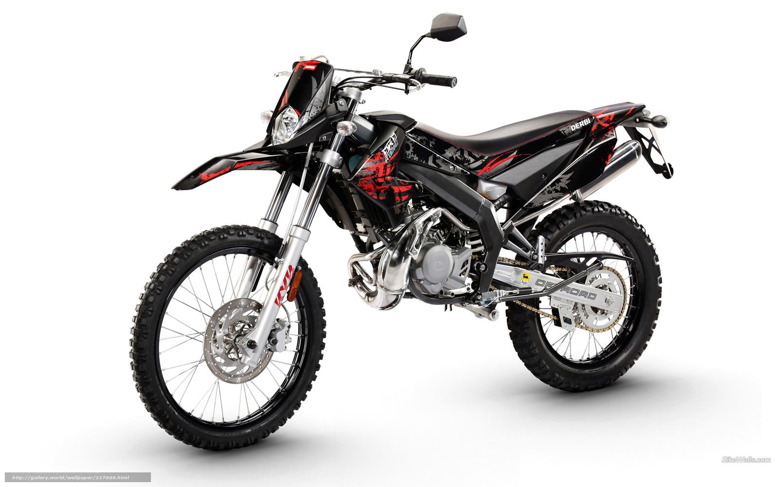 black and red dirt bike