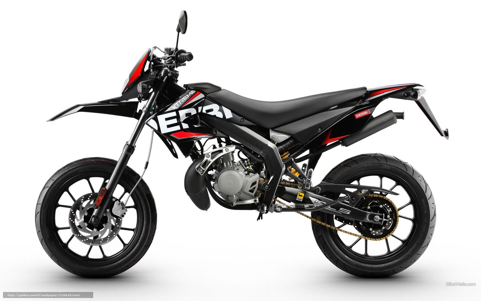 black and red dirt bike