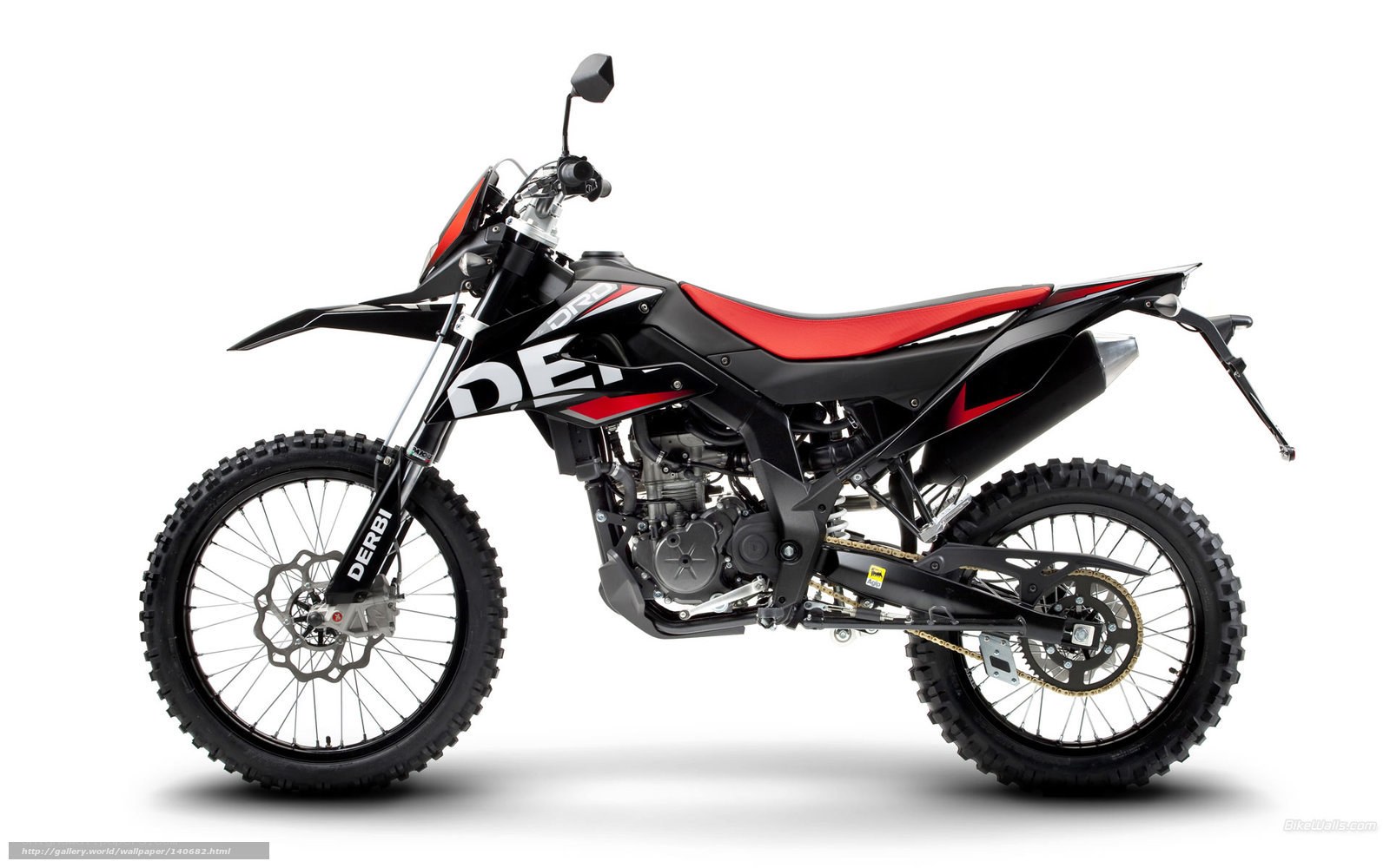 black and red dirt bike