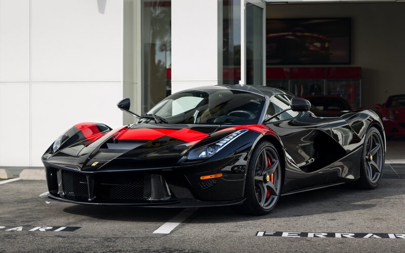 Black and Red Ferrari