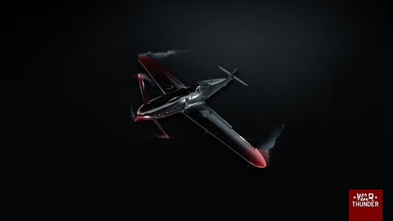 Black and Red Fighter Plane — Dramatic