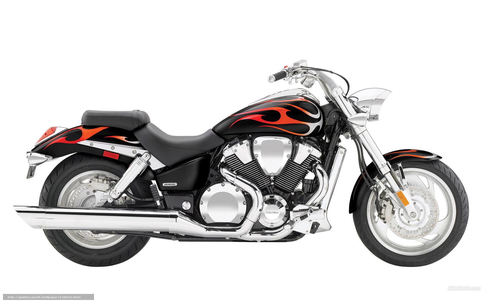 black and red flame motorcycle