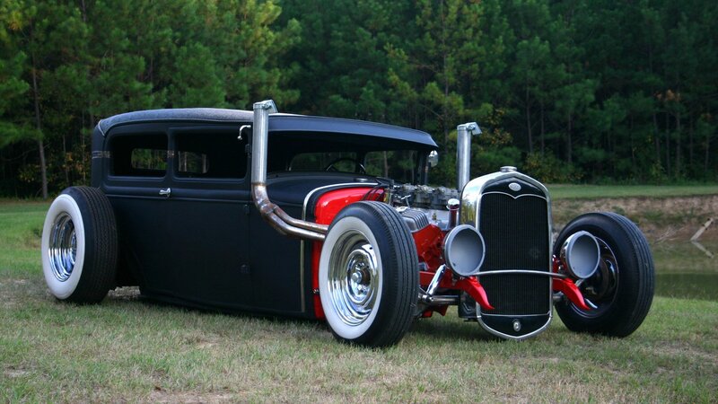 Black and Red Hot Rod — Calm, Afternoon