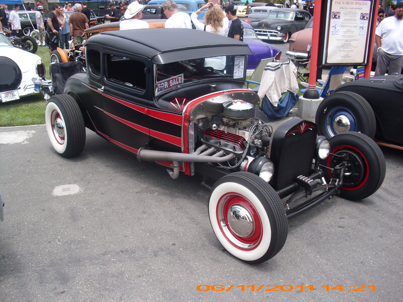 Black and Red Hot Rod — Outdoor